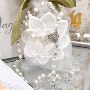 Camándula Perla Shell Corazón