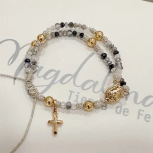 Pulsera Camándula Milagrosa Oro Laminado