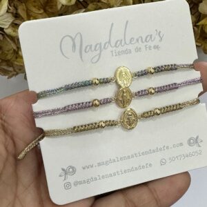 Pulsera Milagrosa Oro Laminado