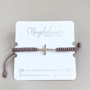 Pulsera Cristo Oro Laminado