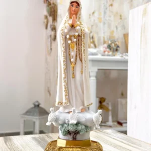 Virgen de Fátima paloma