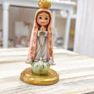 Virgen de Fátima palomas 11cm