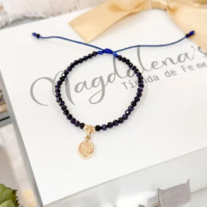 Pulsera de San Benito lluvia de plata
