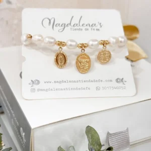 Pulsera de perlas super protección