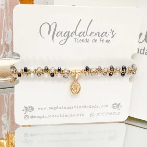 Pulsera de San Miguel en oro laminado
