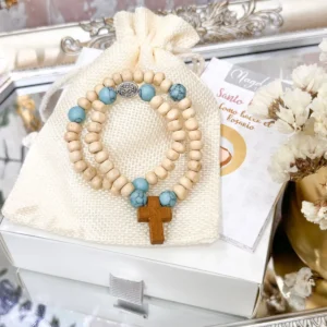 Camándula Elástica Cruz Madera