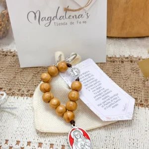 Llavero Denario del corazón de Maria y Jesús