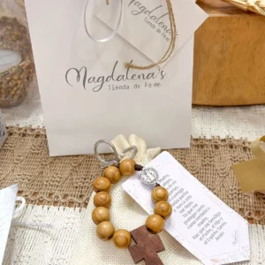 Llavero Denario Madera San Benito.