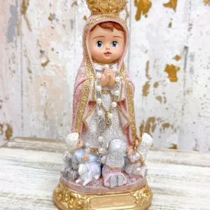 Virgen de Fátima pastores niña