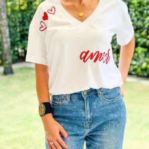 Camiseta Amor Cuello V