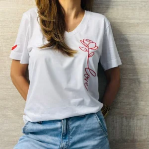 Camiseta Love Rosa